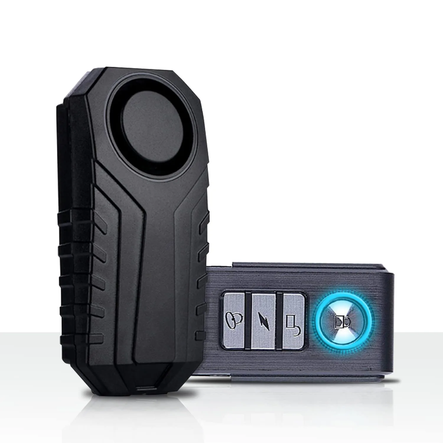 Upgraded Bike Alarm Waterproof Remote Control Vibration for Motorcycle Bicycle Door Burglar Alarm Adjustable Sensitivity Window Door Alarm Vibration Sensors